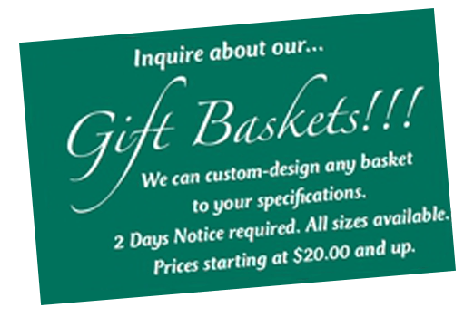 Italian Shop — Gift Baskets Banner in Orland Park, IL