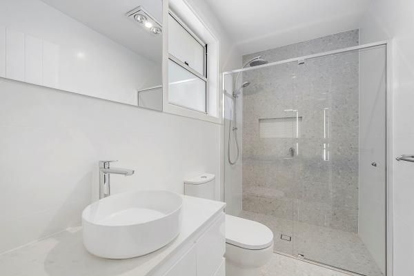 A Bathroom with A Sink , Toilet , Shower and Mirror | Mid-North Coast, NSW | BDM Constructions