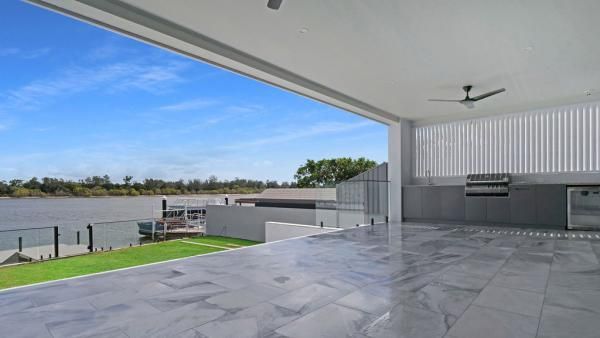 A Large Patio with A View of A Body of Water | Mid-North Coast, NSW | BDM Constructions
