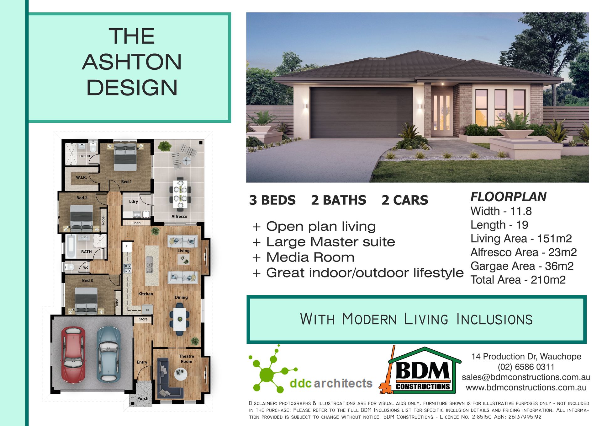 A Floor Plan of A House Called the Ashton Design | Mid-North Coast, NSW | BDM Constructions