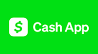 Cash App logo with a dollar sign in a white square on a green background.
