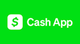 Cash App logo with a dollar sign in a white square on a green background.