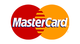 Mastercard logo: overlapping red and orange circles with the word 