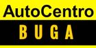 Un logo amarillo y negro para auto centro buga