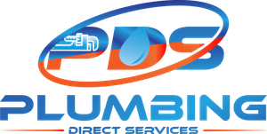 JDS Plumbing logo in blue, orange, and gray with a swoosh design and the words “PLUMBING” and “PRIDE”
