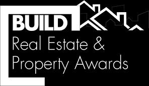 BUILD Real Estate & Property Awards logo with white text on a black background.