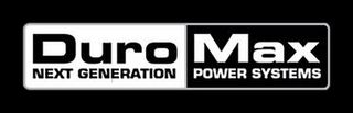 Duro Max logo: white and black rectangular design, 