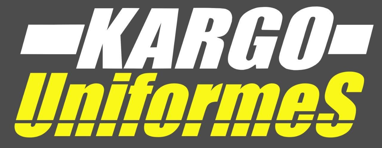 Un logotipo para una empresa llamada kargo uniformes.