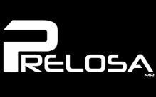 El logotipo de relosa es blanco sobre fondo negro.