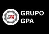 El logo del grupo gpa esta sobre un fondo negro.