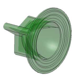 1.5 Inch CAD Wireframe Green A