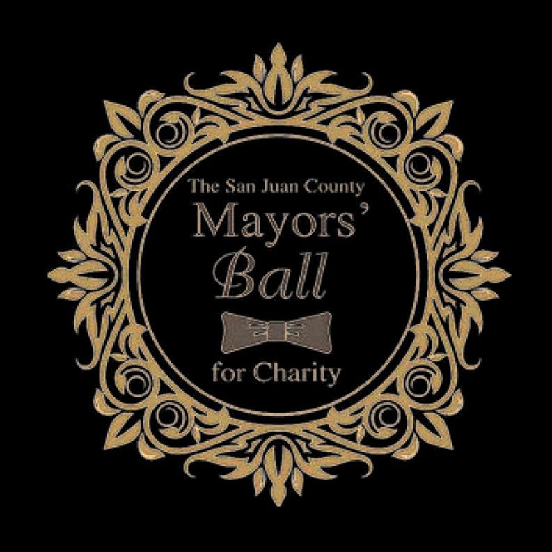 The logo for the san juan county mayors ball for charity