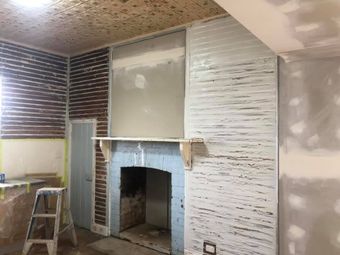 Peeling paint on wall and fireplace - Painting Services in Dubbo, NSW