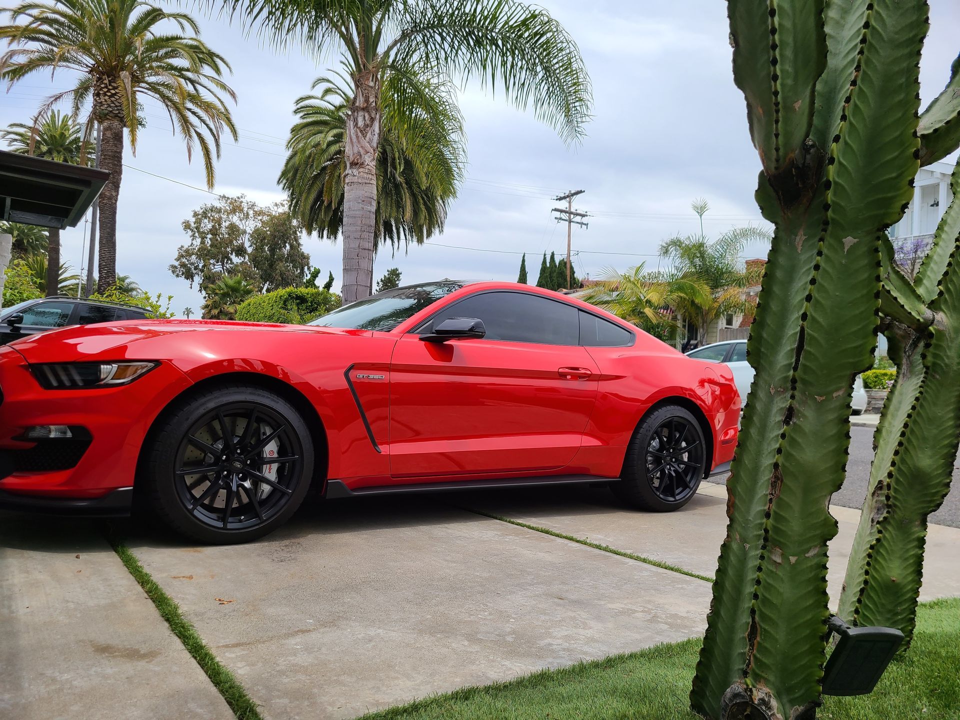 A close up of a tesla model 3 wheel