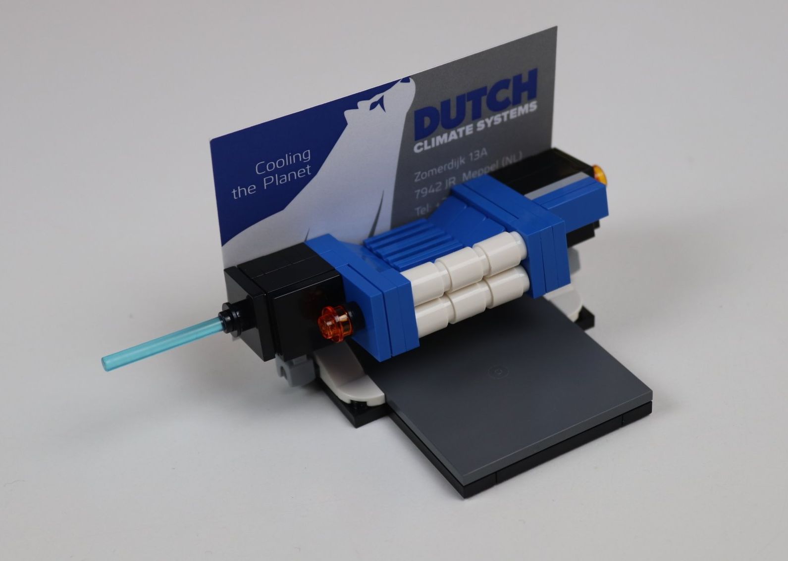 Een legomodel van een Nederlands klimaatsysteem