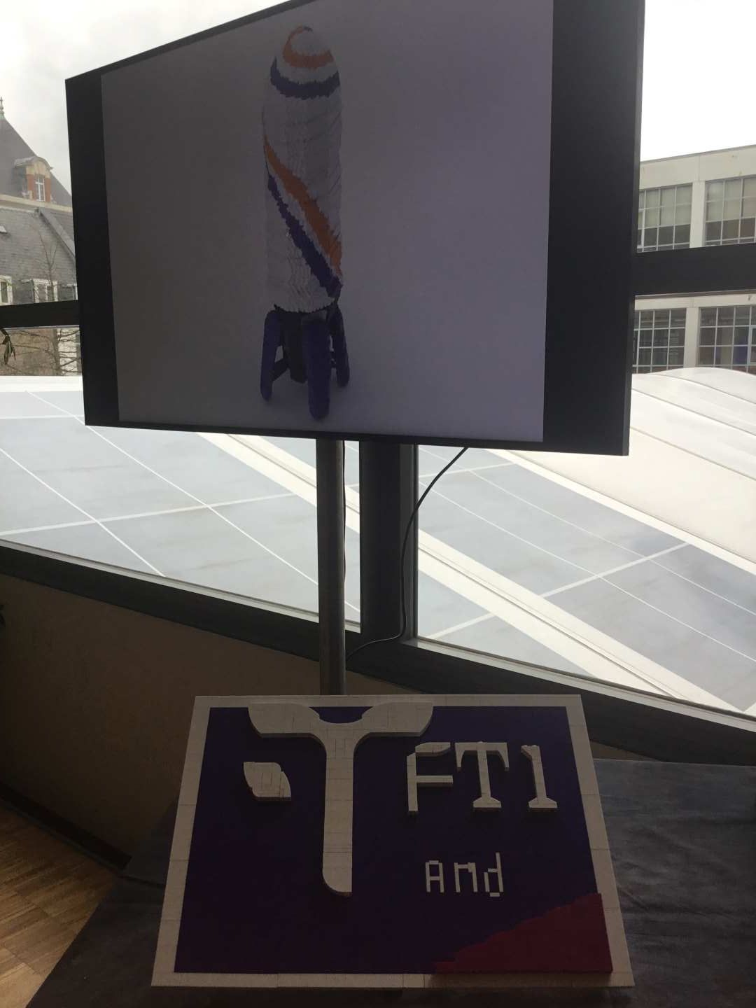 FTI leuven event lego raket model 2 meter