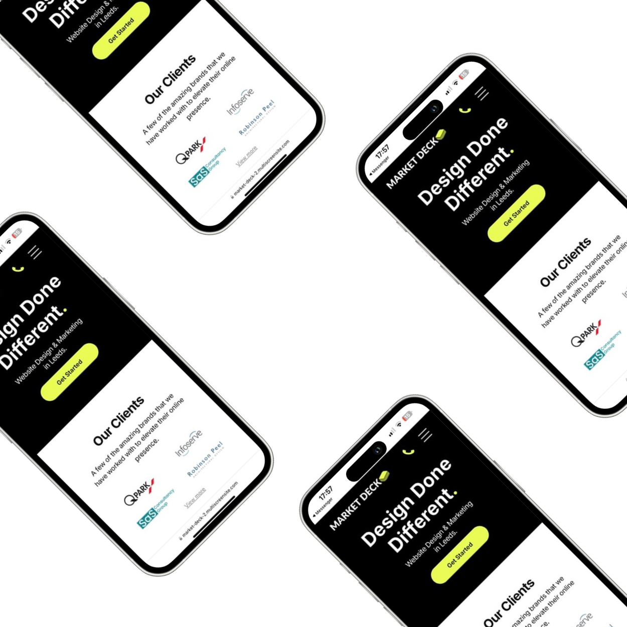 Laptop showing website