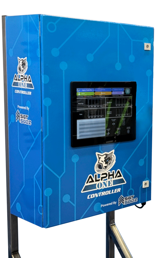 custom built, led, ul-508a certified MCC motor control cabinet unit for car washes built by sgt sudz
