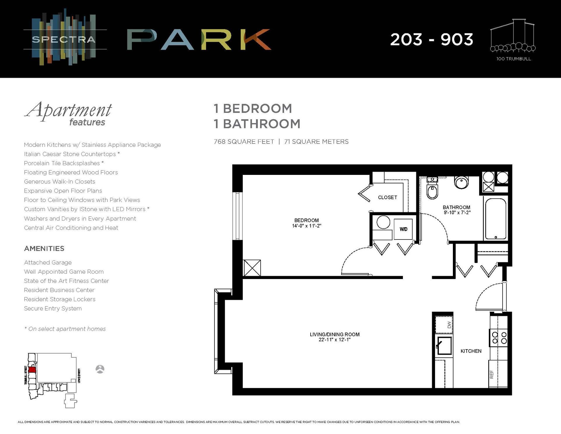 A black and white floor plan of a bedroom apartment with a bathroom.