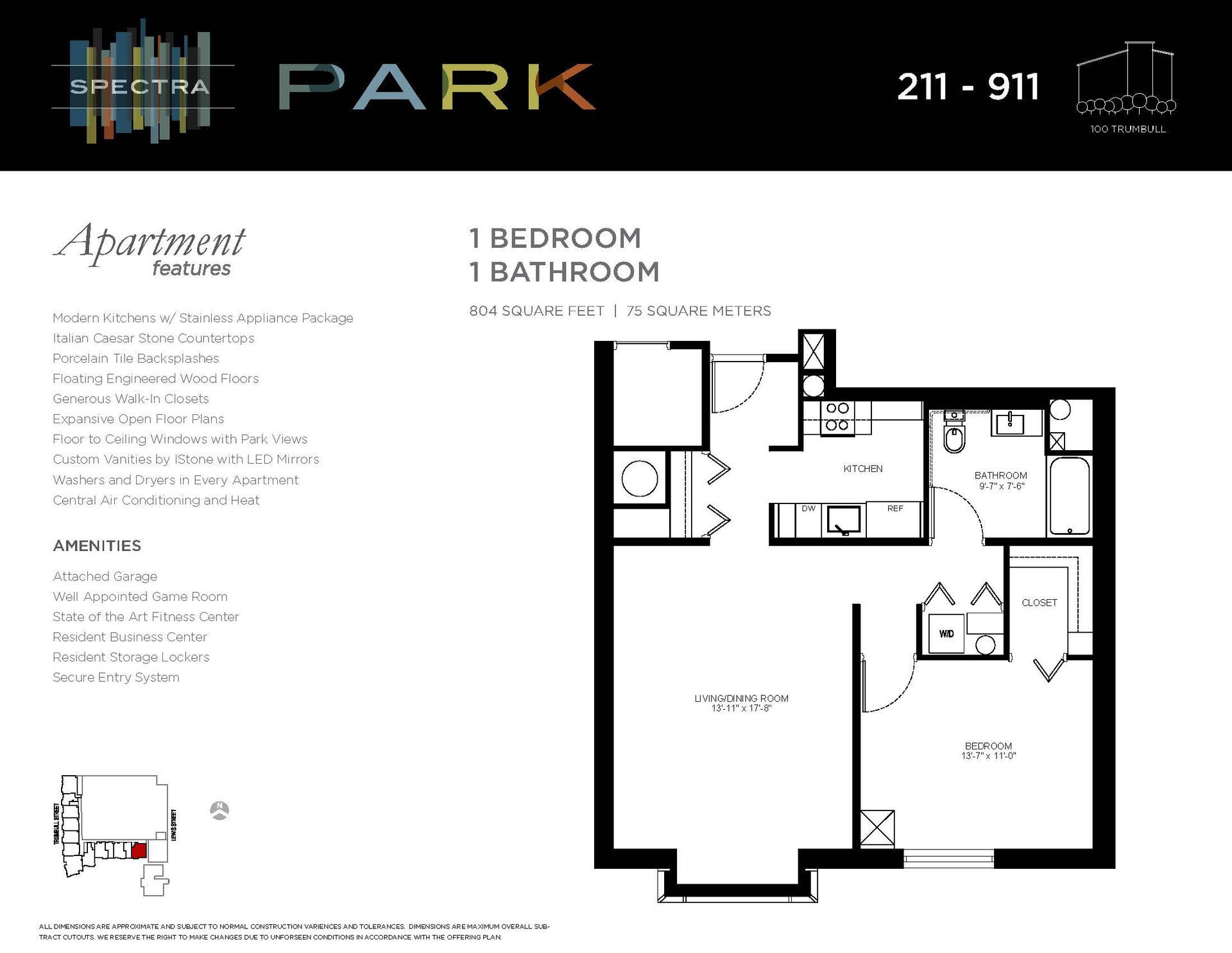 A black and white floor plan of a bedroom apartment with a bathroom.