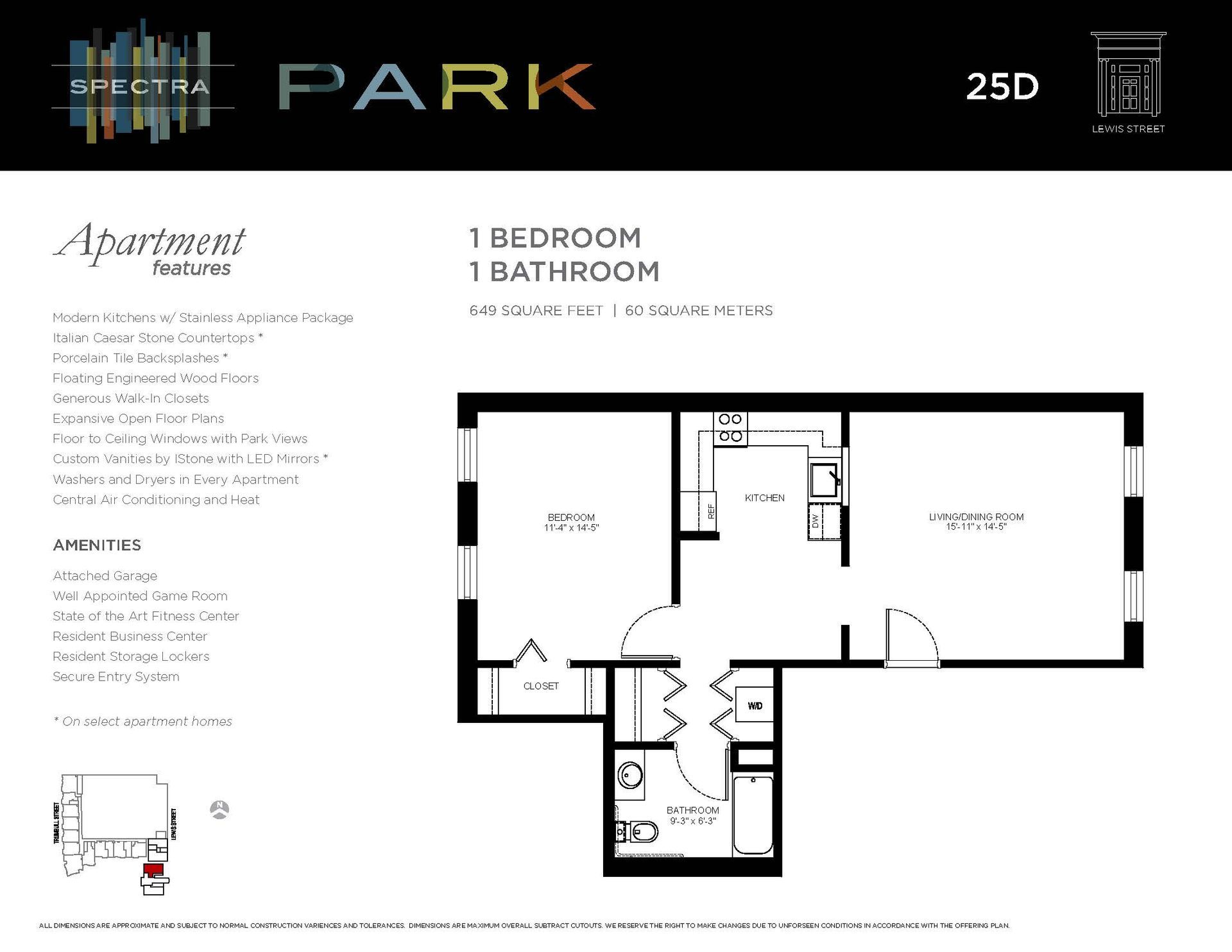 A black and white floor plan of a bedroom apartment with a bathroom.