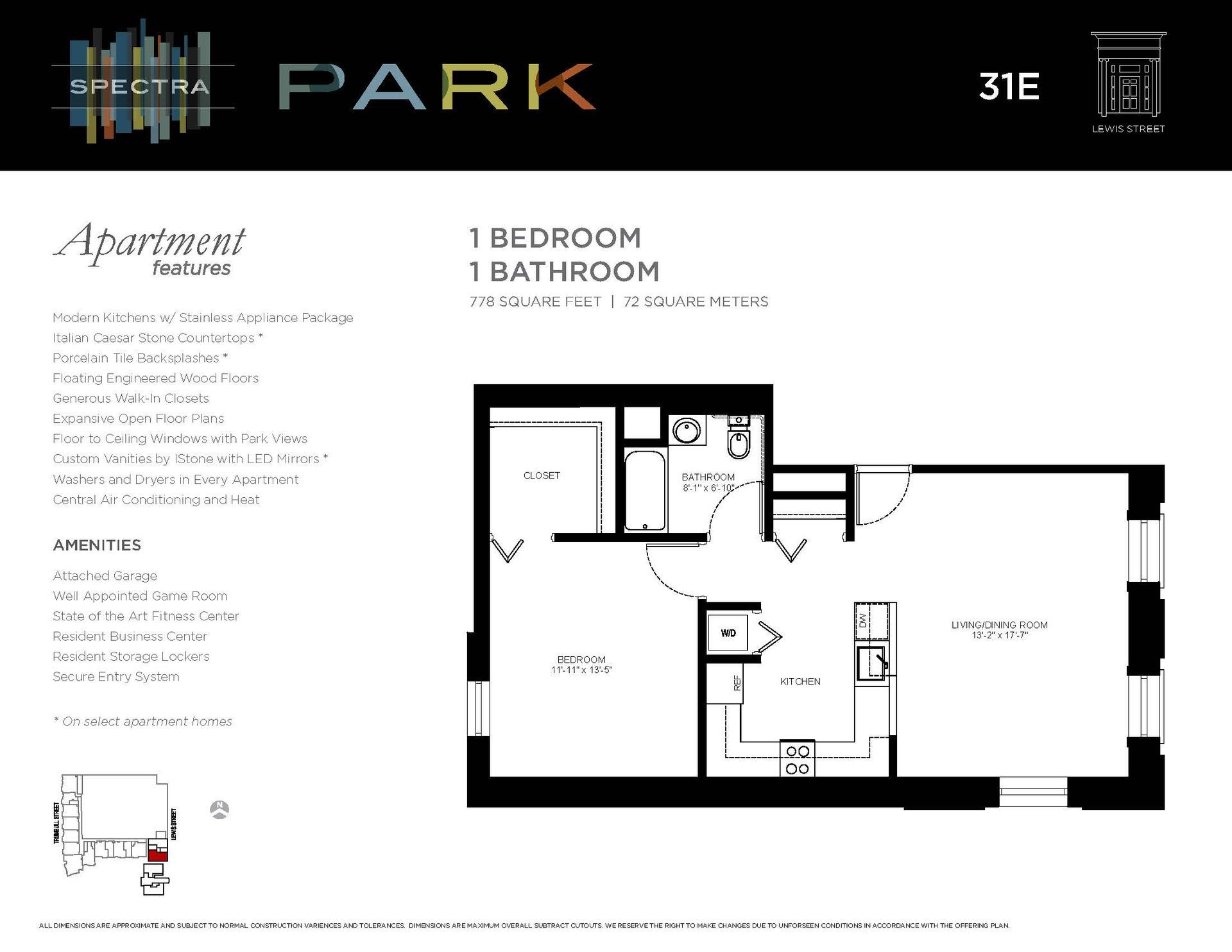 A floor plan of a bedroom apartment with a bathroom.