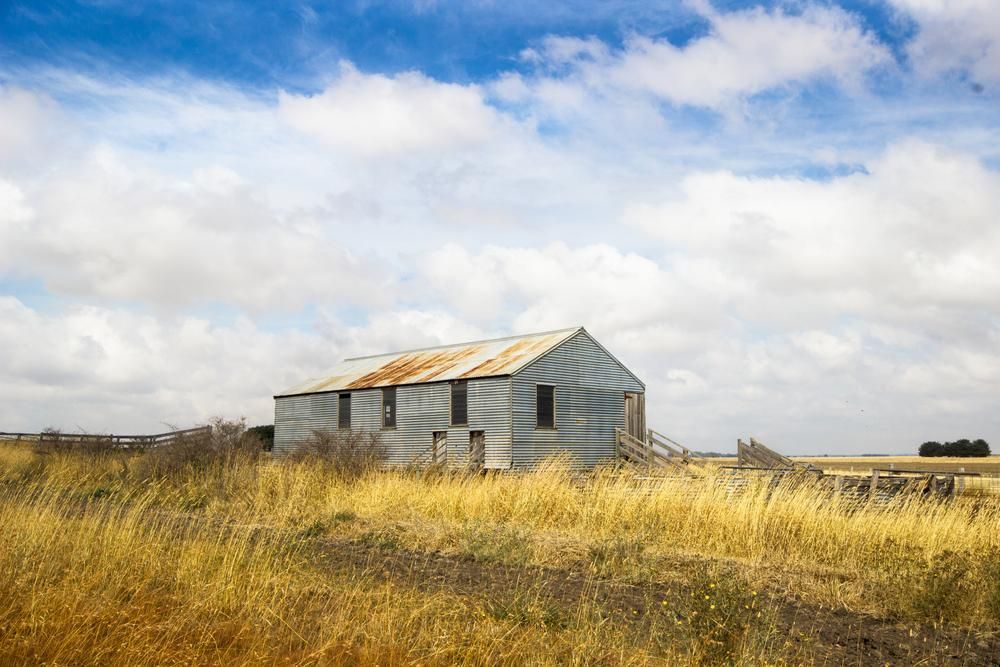 An Old Barn is Sitting in the Middle of a Field — Universal Nurse in Nanango, QLD