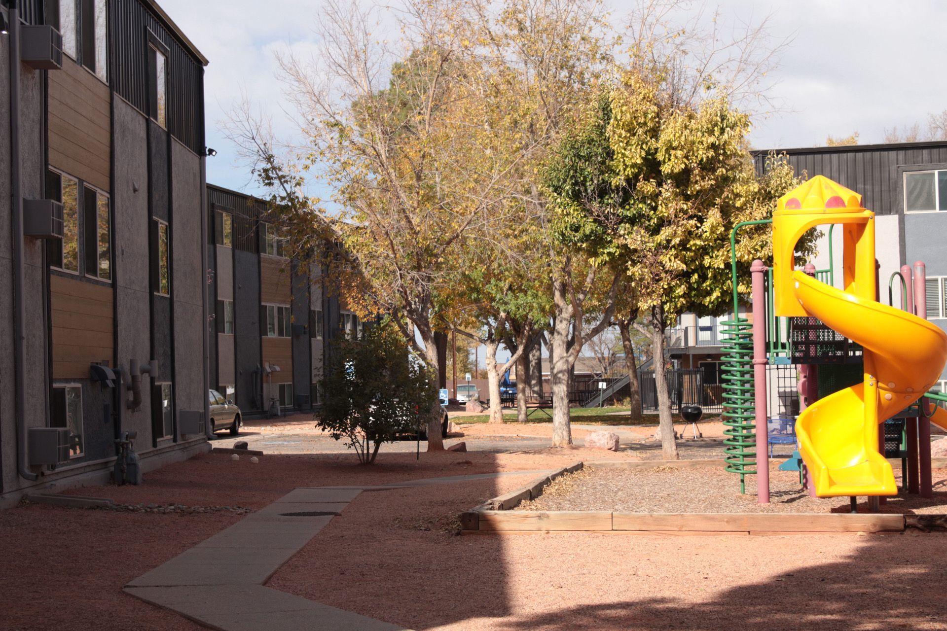 Close up photo of small dining table and lamp