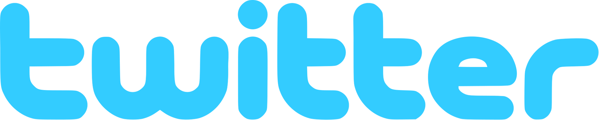 a blue twitter logo on a white background