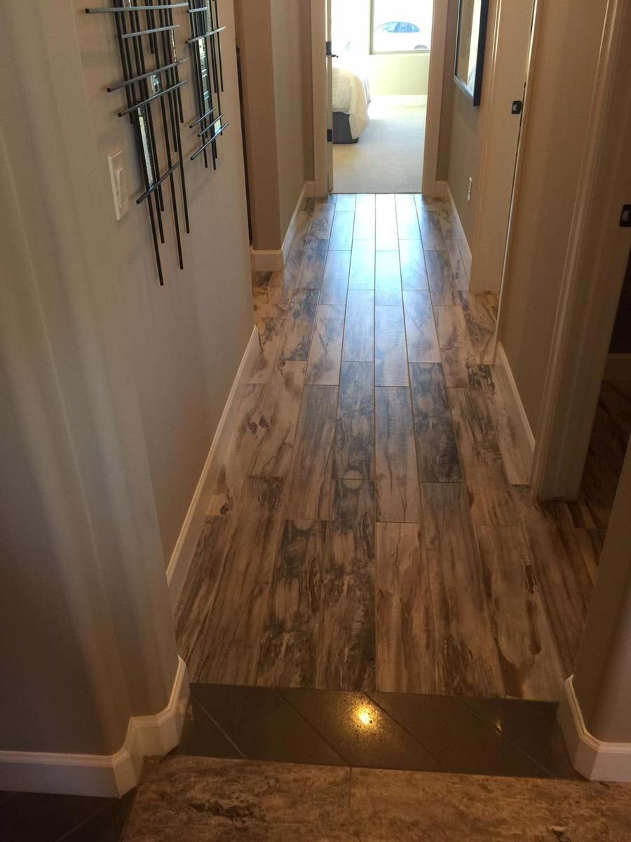 New flooring in hallway