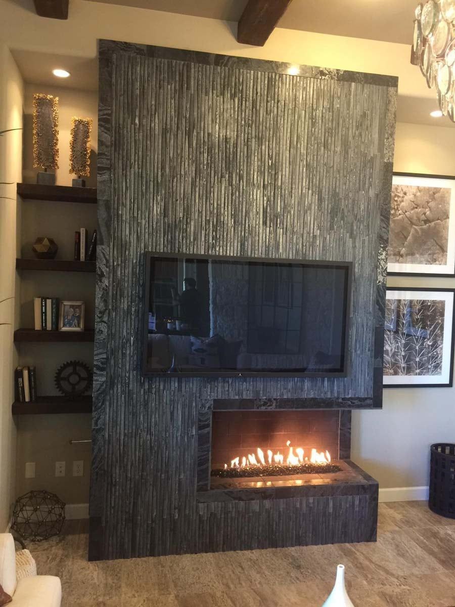 tv over fireplace