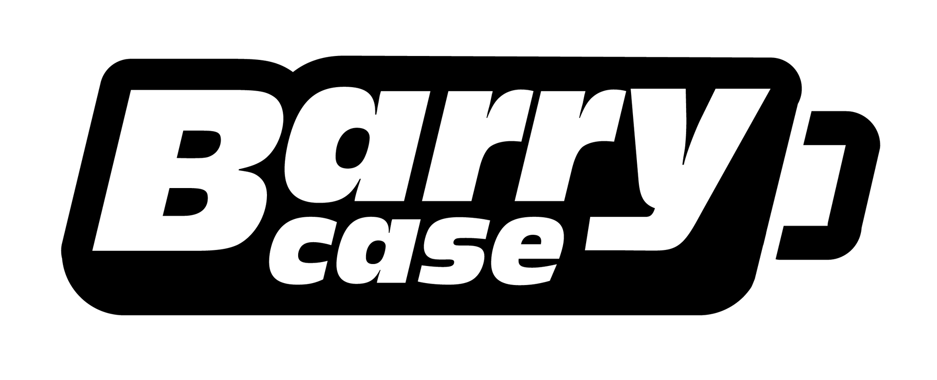 Barry Case logo in white text on a black rounded rectangle.