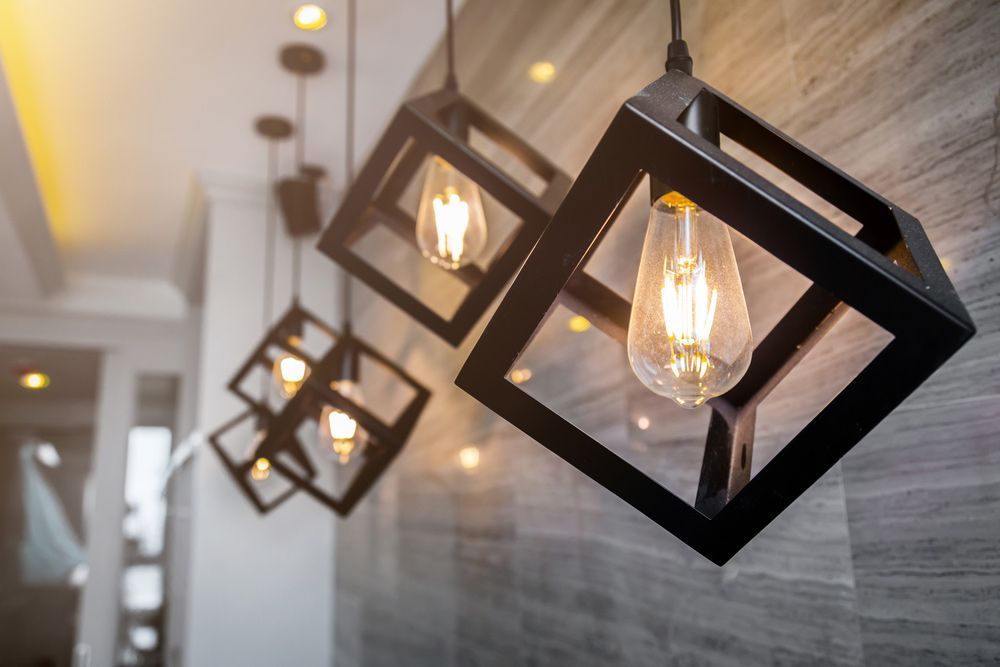 Group of Pendant lights Hanging from the Ceiling in a room — The Latest Home Appliances in Rockhampton