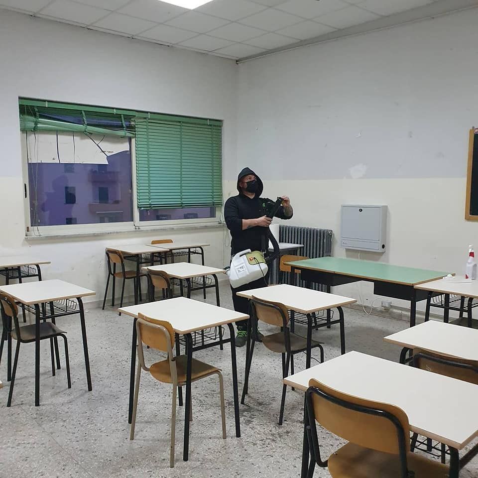 sanificazione scuola