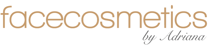 Ein Logo für Facecosmetics von Adriana auf weißem Hintergrund