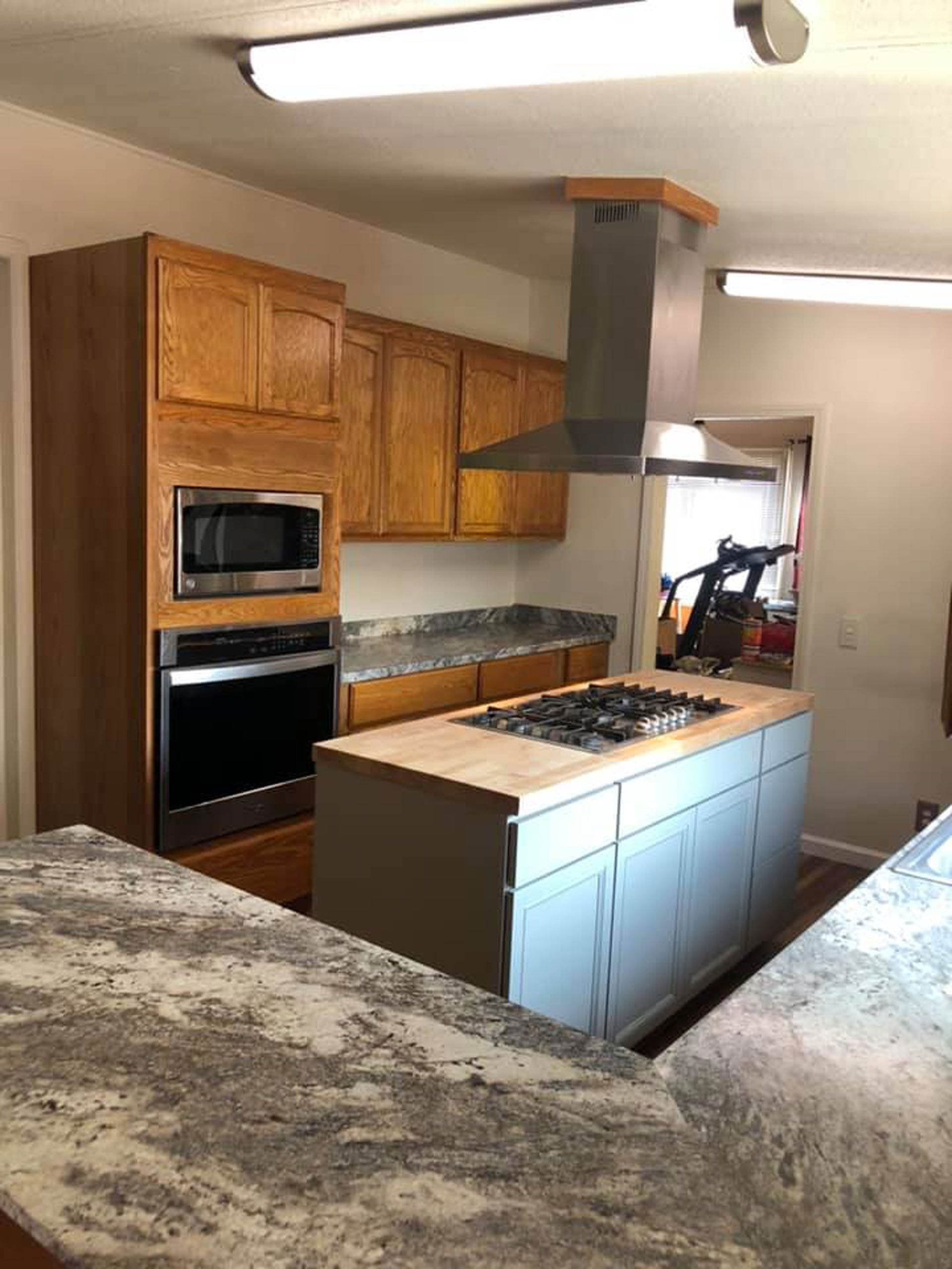 A kitchen with stainless steel appliances