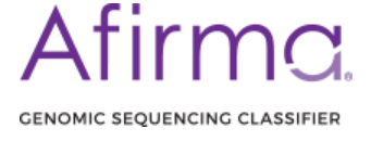A logo for affirma genomic sequencing classifier