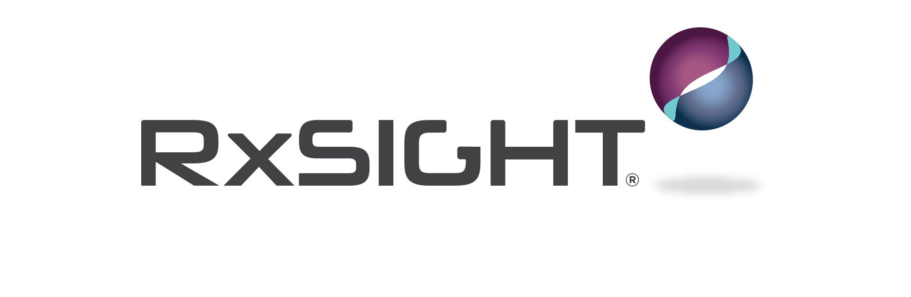 A logo for rxsight is shown on a white background