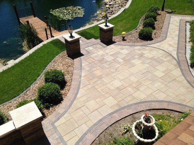 Custom landscape design project by Harkins Unique Landscapes in central Illinois