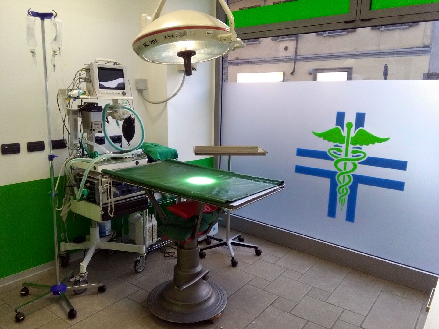 la sala operatoria della clinica veterinaria