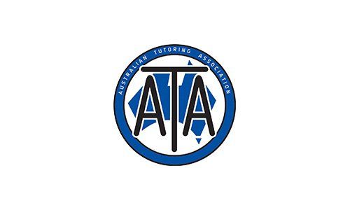 The logo for the australian terrain association is a blue and white logo.