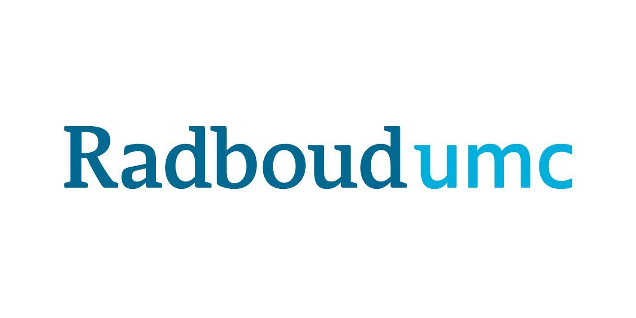 The radboudumc logo is blue and white on a white background.