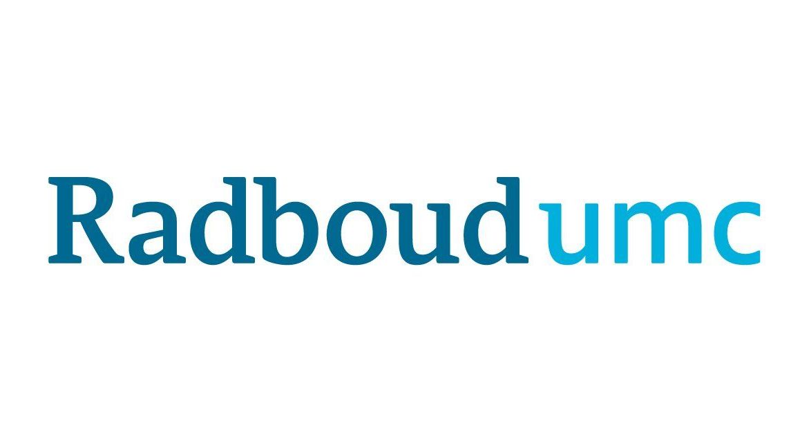 The radboudumc logo is blue and white on a white background.