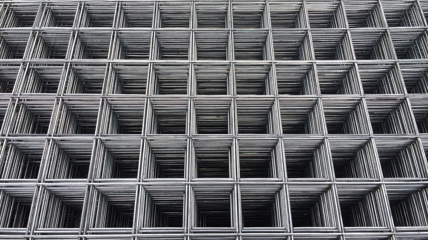 A close up of a stack of wire mesh.