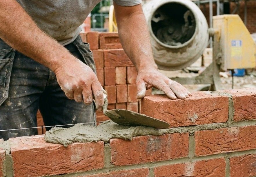 J & Z Property Maintenance bricklaying for an extension in Newport