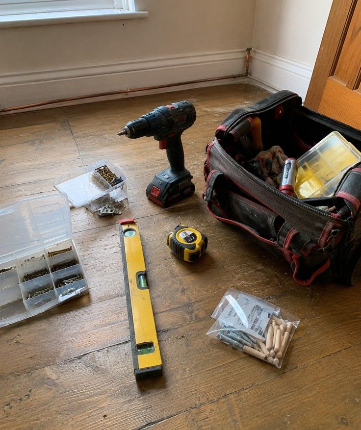 Handyman service - tools ready for use at a property in Barry