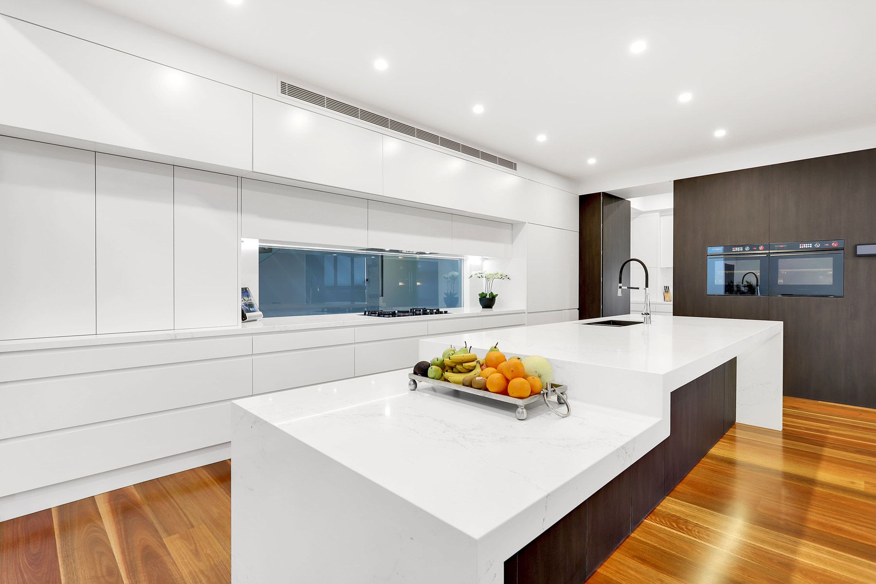 White Kitchen with a Contrasting Color Scheme | North Richmond, NSW | Pace Kitchens