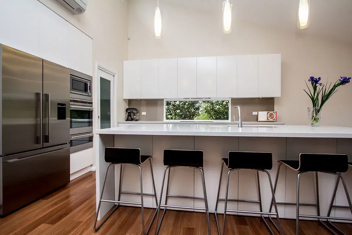Elegant White Kitchen with Marble Countertops | North Richmond, NSW | Pace Kitchens