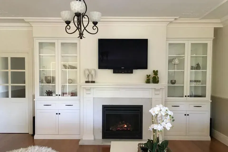 Elegant White-Themed Living Room Decor | North Richmond, NSW | Pace Kitchens