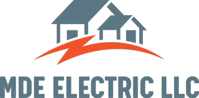 The logo for MDE Electric LLC shows a house and a lightning bolt.